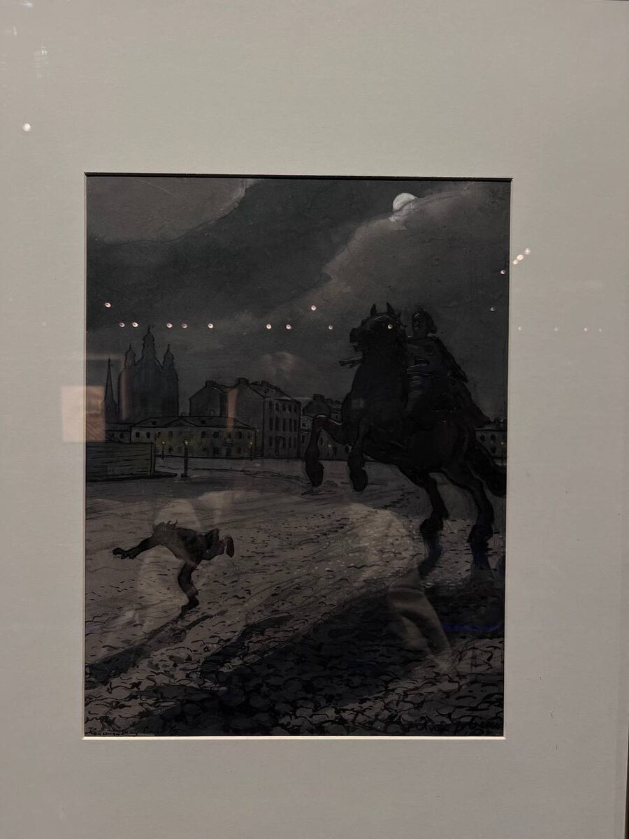 Эскиз к пьесе "Медный всадник". Фото автора