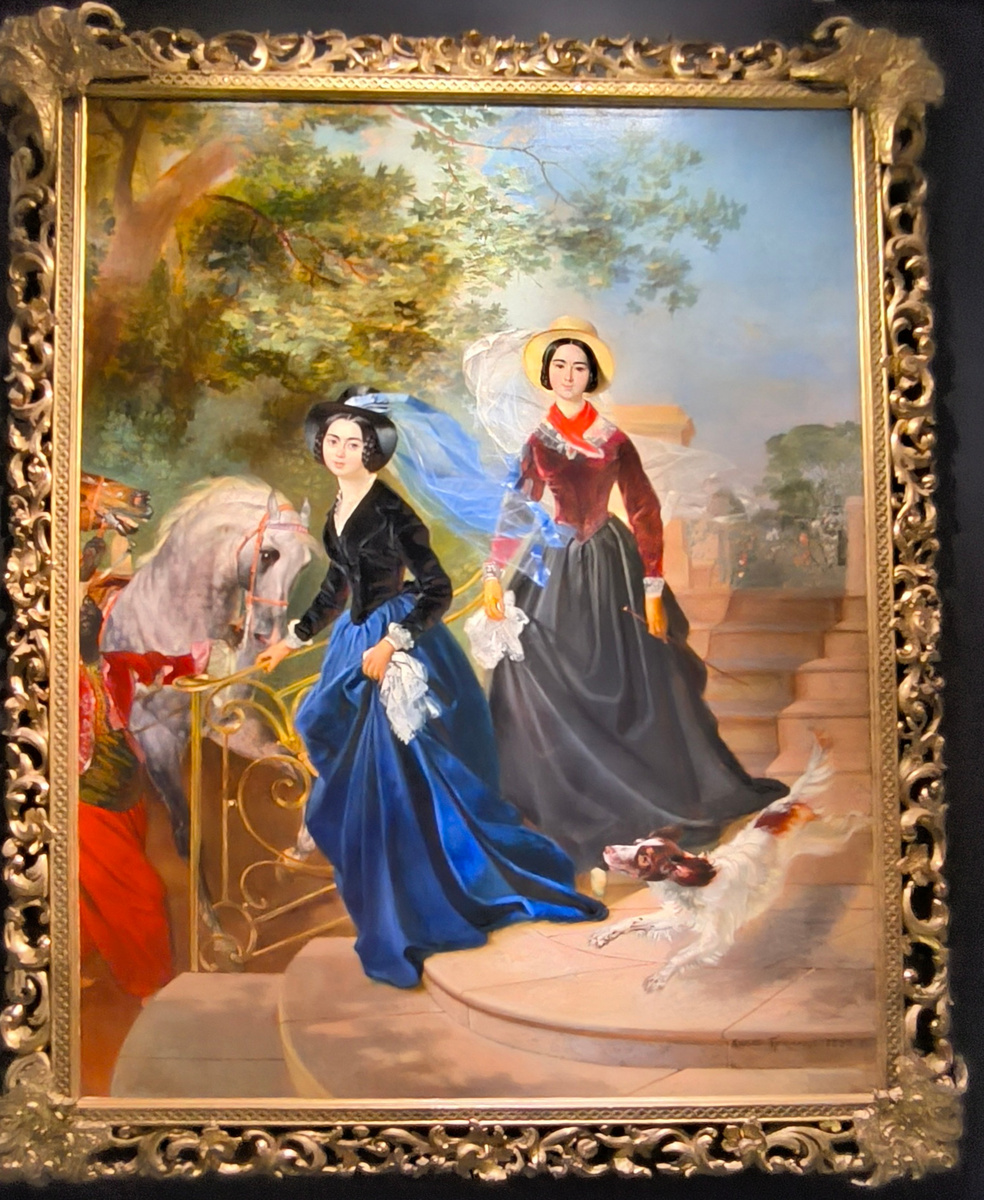 К. Брюллов. Портрет сестер А. А. и О. А. Шишмаревых. 1839