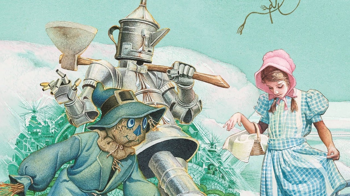 Иллюстрация сказки Лаймена Фрэнка Баума «Удивительный волшебник из страны Оз».  