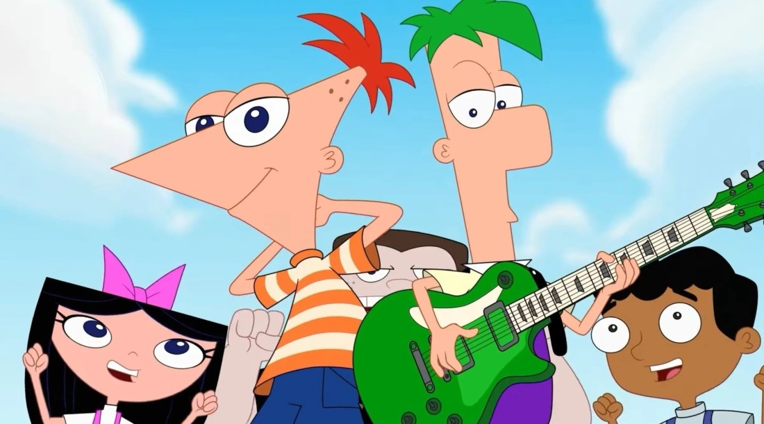     Кадр из 5 сезона мультсериала «Финес и Ферб» (2025)