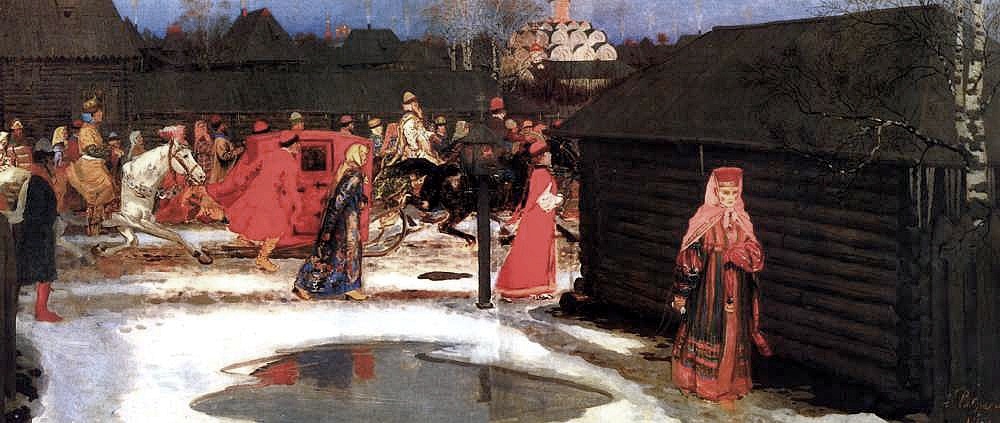 «Свадебный поезд в Москве (XVII столетие)», 1901, из собрания Государственной Третьяковской галереи, Москва
