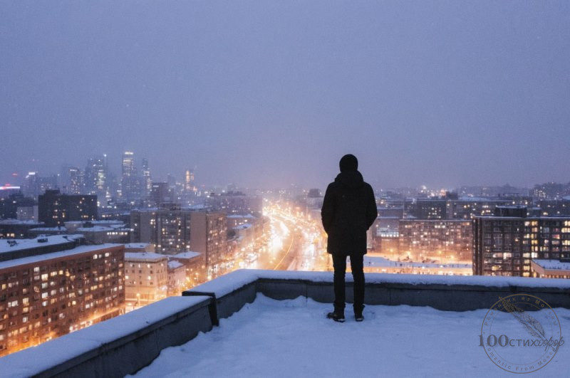 вид на ночной город