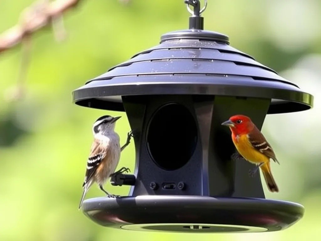 Умная кормушка для птиц распознает виды и ведет статистику