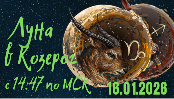 луна переходит сегодня в знак Козерога