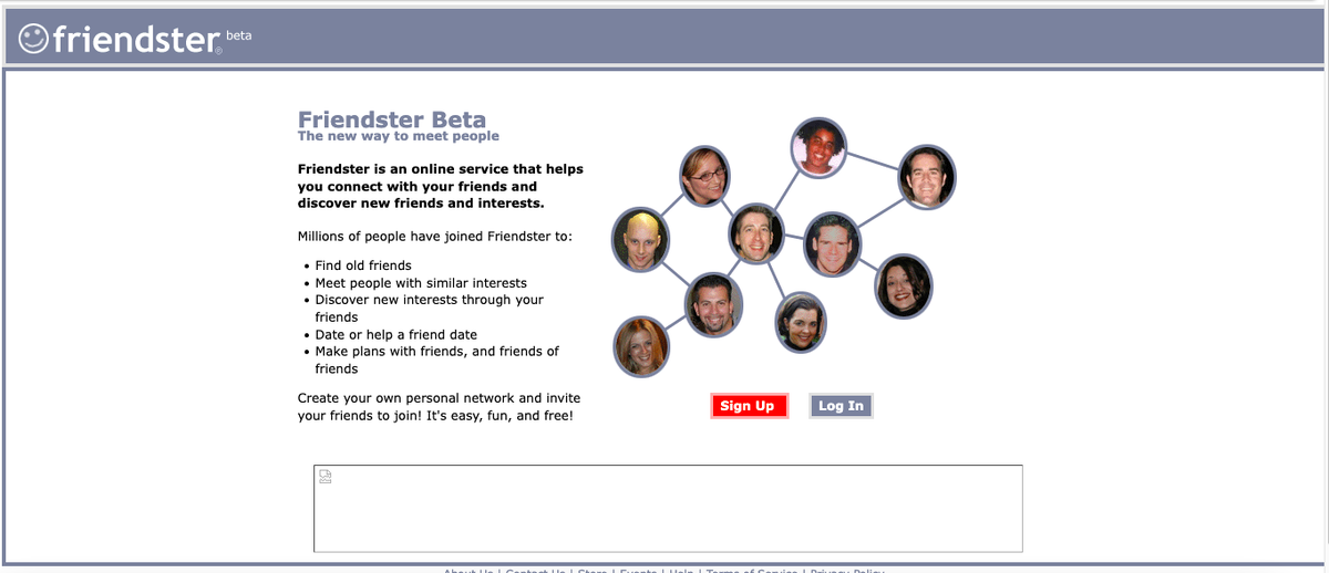 Одним из первых значимых проектов 2000-х стал Friendster