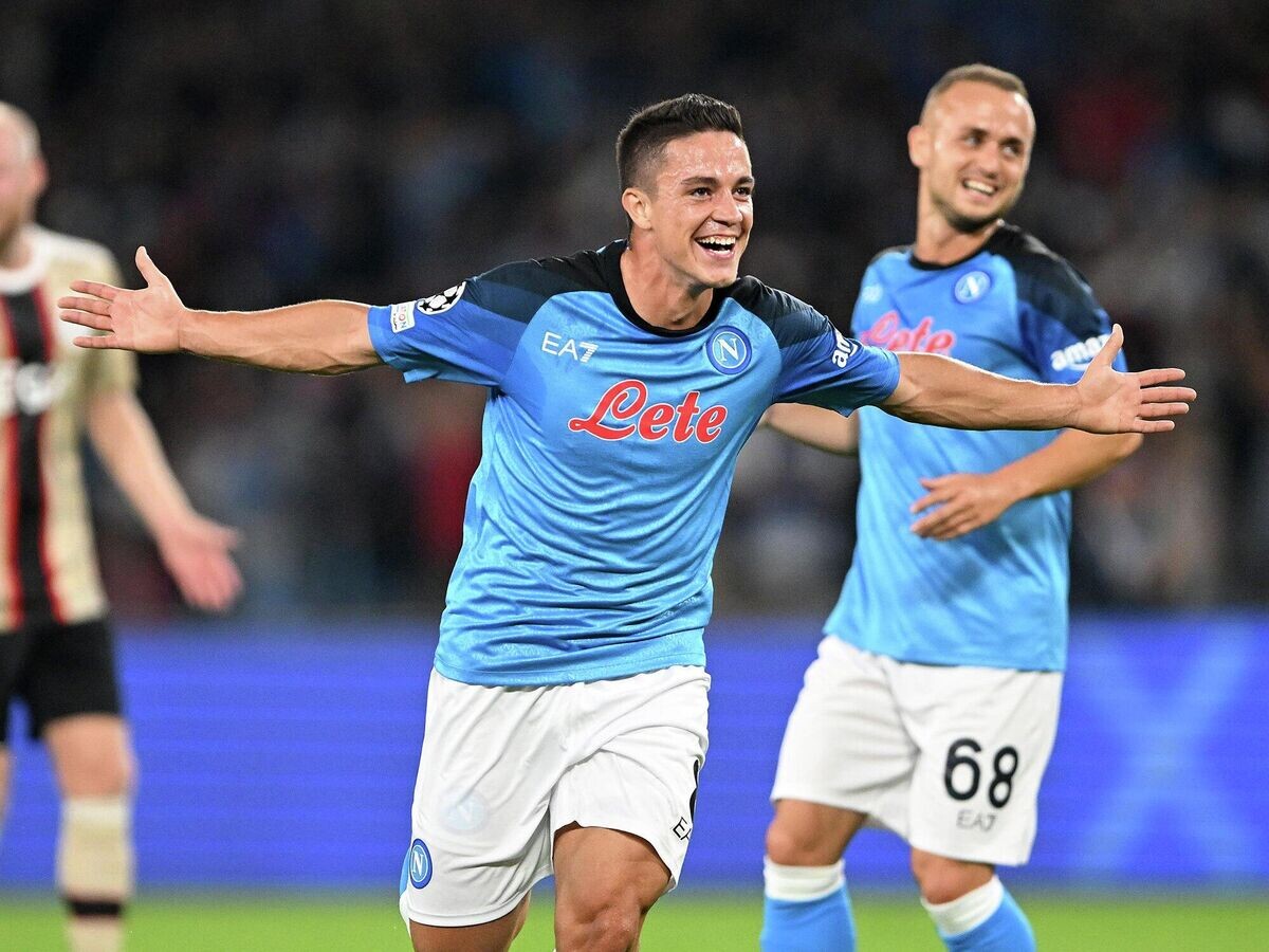    Нападающий "Наполи" Джакомо Распадори | © пресс-служба Лиги чемпионов УЕФА