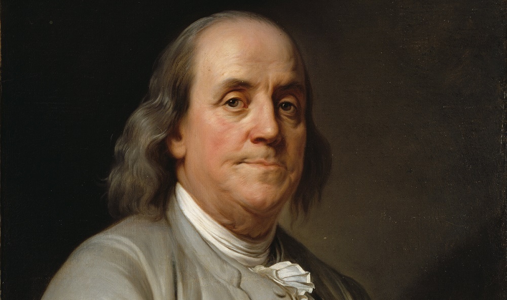   Портрет Бенджамина Франклина, автор Жозеф Дюплесси (ок. 1785 г.), общественное достояние