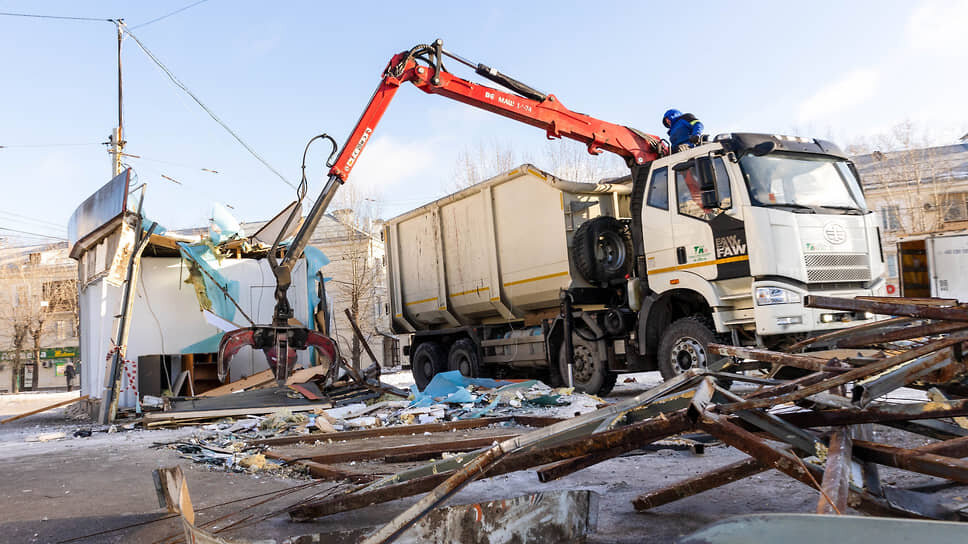 В прошлом году в Уфе снесли 325 нелегальных киосков.📷Фото: Марина Молдавская / Коммерсантъ