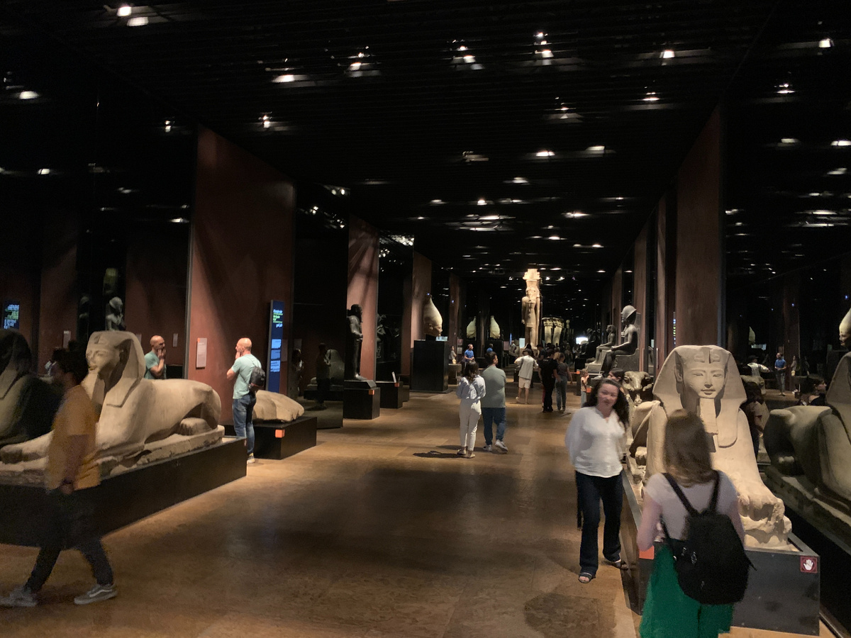 Один из залов египетского музея