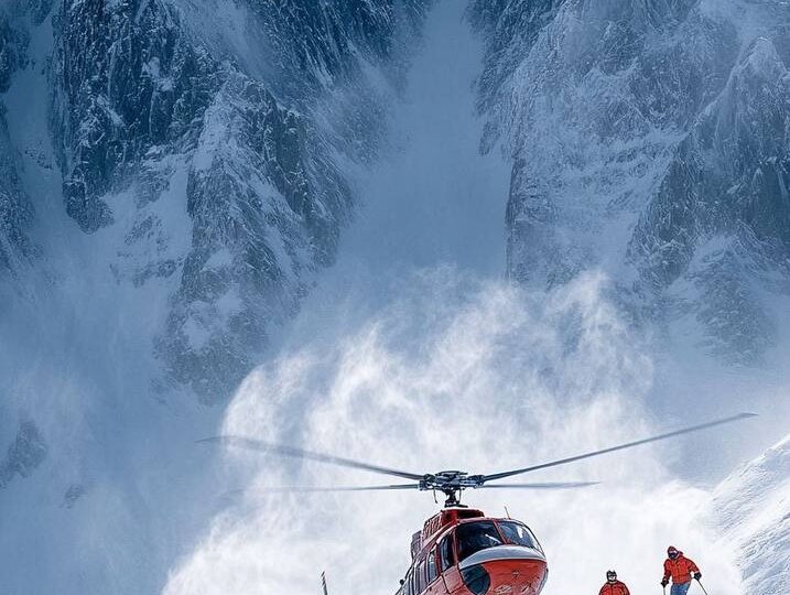 Подготовка вертолёта к хели-ски