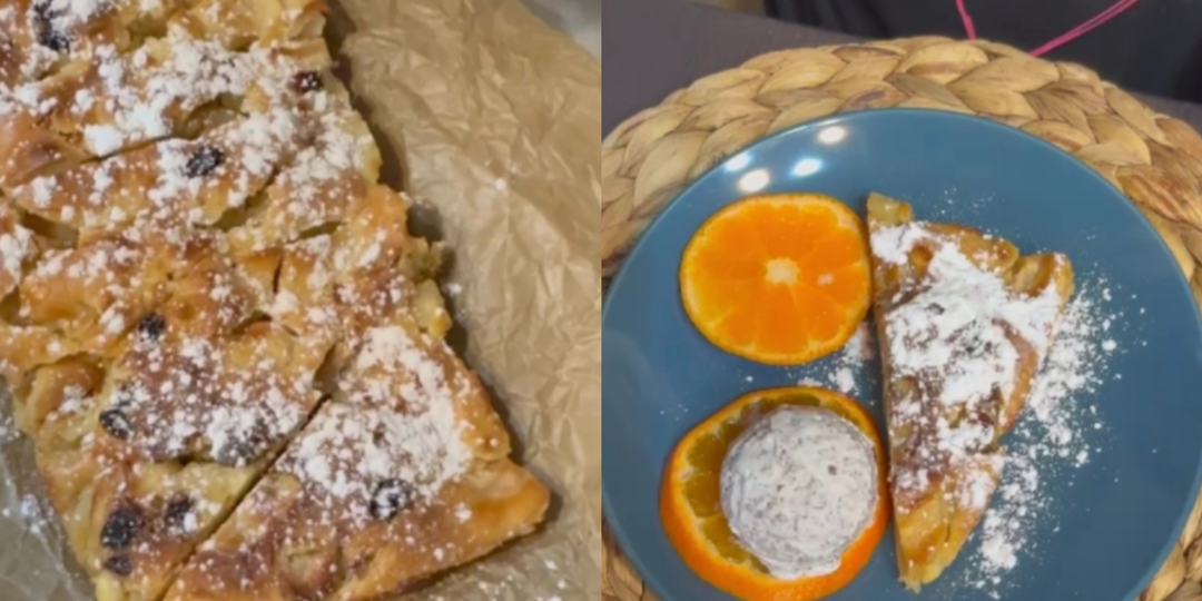 Домашняя шарлотка: готовили в удовольствие всей семьёй.