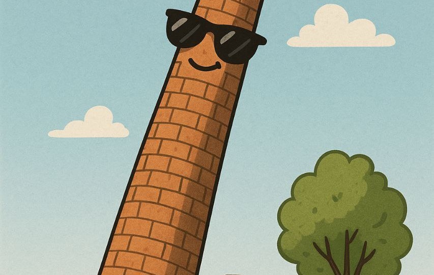 Крен дымовой трубы: когда вертикаль даёт слабину