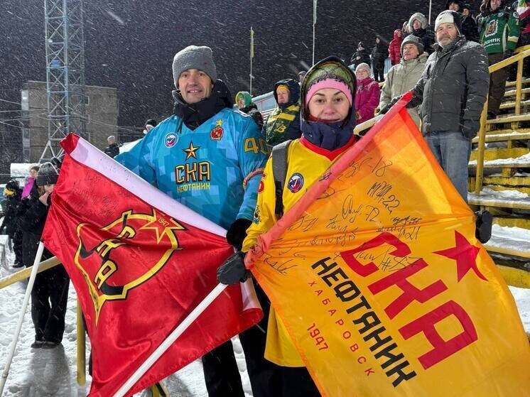     Хабаровский десант в Архангельске. Фото: ХК "СКА-Нефтяник"