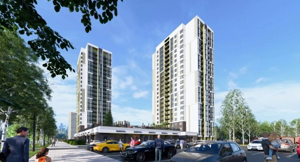    Эскизный проект ЖК на ул. Малахова, 155. Источник: Мастерская «Графит»