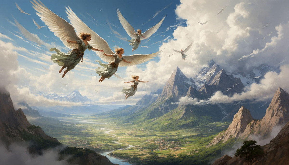 В одной далёкой-предалёкой стране называемой Облакоземье, где небо сливается с землёй в причудливой игре форм и красок, живут разумные существа с крыльями, именующие себя «крыляне»... Иллюстрации: Алиса AI