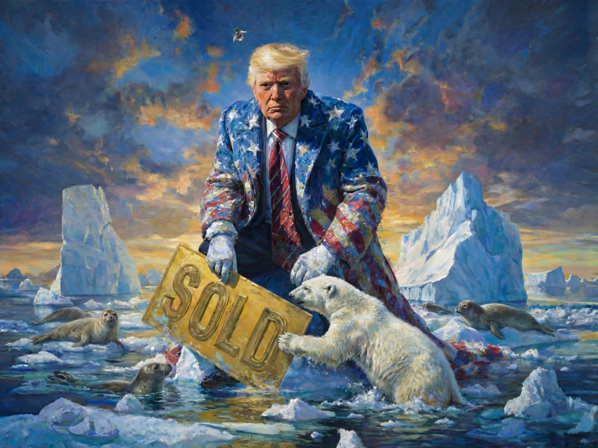    Амбиции Дональда Трампа по присоединению Гренландии к США© РИА Новости . Изображение сгенерировано ИИ