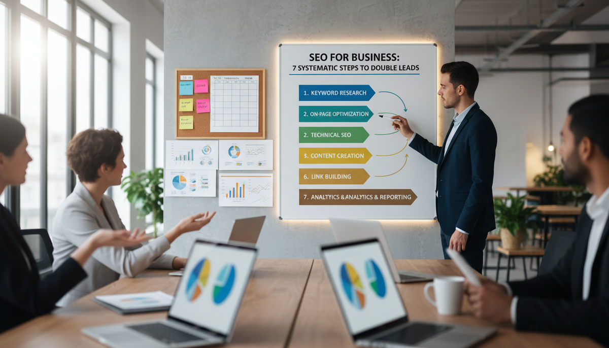 SEO для бизнеса: 7 системных шагов, которые удвоят поток заявок