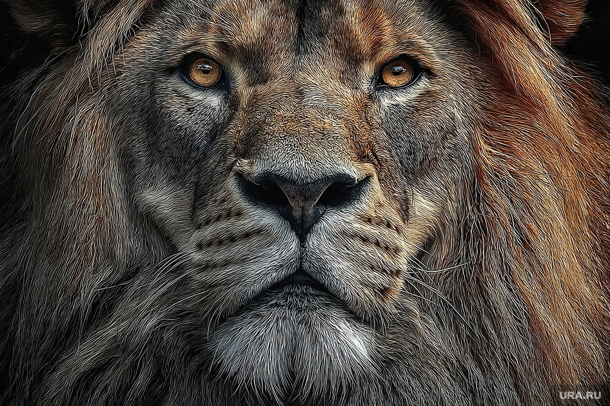 По преданию, к месту казни Зосимы по Божьему велению явился огромный лев. Фото: Создано в Midjourney © URA.RU