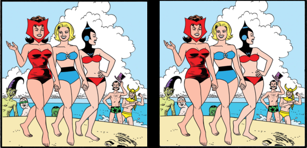 Задание на внимательность. Найди три отличия на картинке.