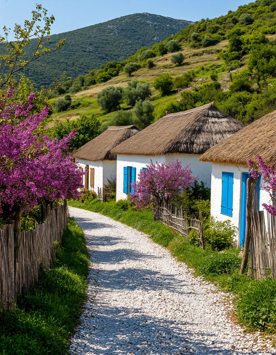 Деревенская улица картинка создана ИИ
