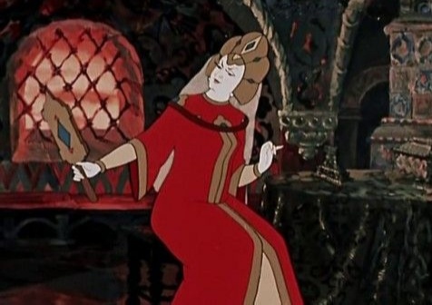 Кадр из мультфильма "Сказка о мёртвой царевне и семи богатырях"