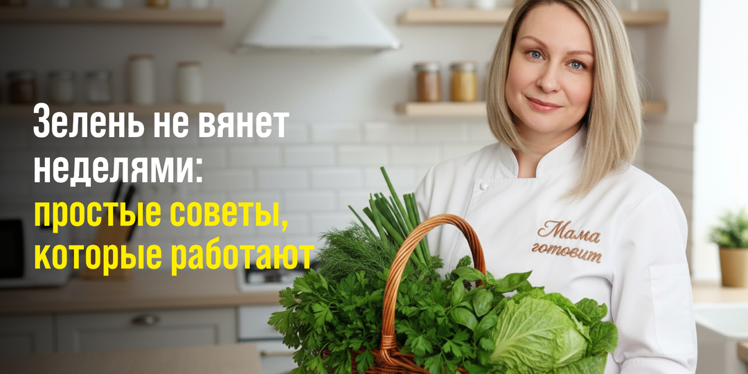 Зелень не вянет неделями: простые советы, которые работают