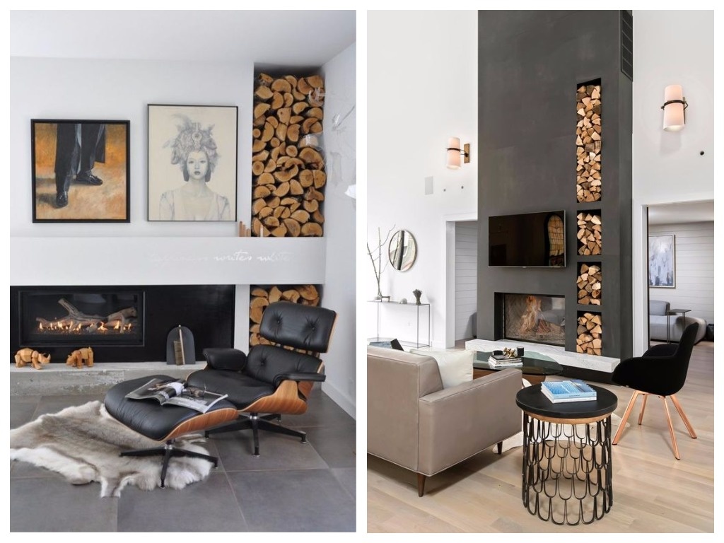    Дрова могут быть органично вписаны в интерьер