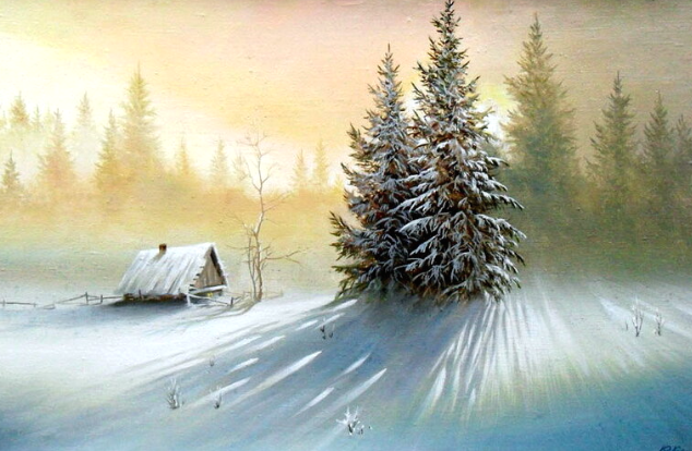 Великолепные пейзажи природы в живописи художника Юрия Корникова.