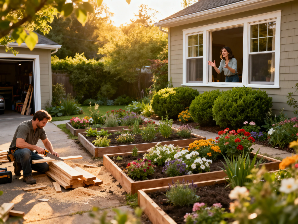 «Высший пилотаж садовода — не в количестве прополотых грядок, а в создании системы, которая работает сама. Когда за окном цветут островки, а ты в это время спокойно занимаешься своим делом в гараже.» 🔧🌸