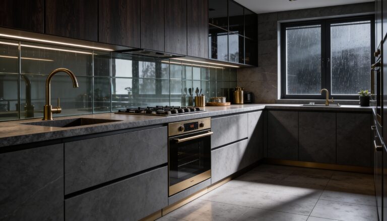    Стильные идеи для серой кухни Александр