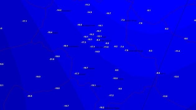 Морозный антициклон начинает усиливать влияние на столицу