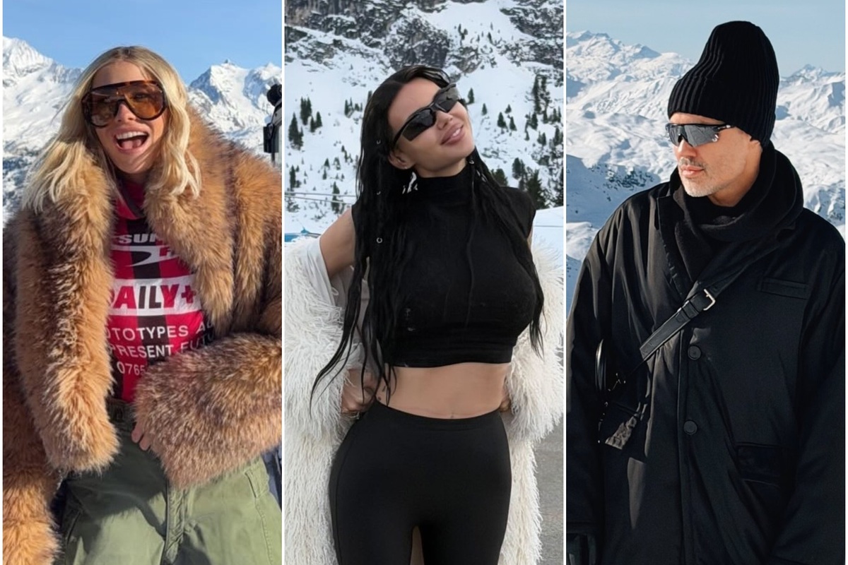     Елена Перминова с молодым бойфрендом, Оксана Самойлова и Александр Рогов спели «Очи черные» в ресторане Куршевеля