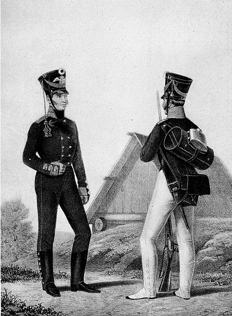Рядой и обер-офиц. лейб-гвардии Егерскаго батальона, 1804-06 гг. (здесь как илл.)