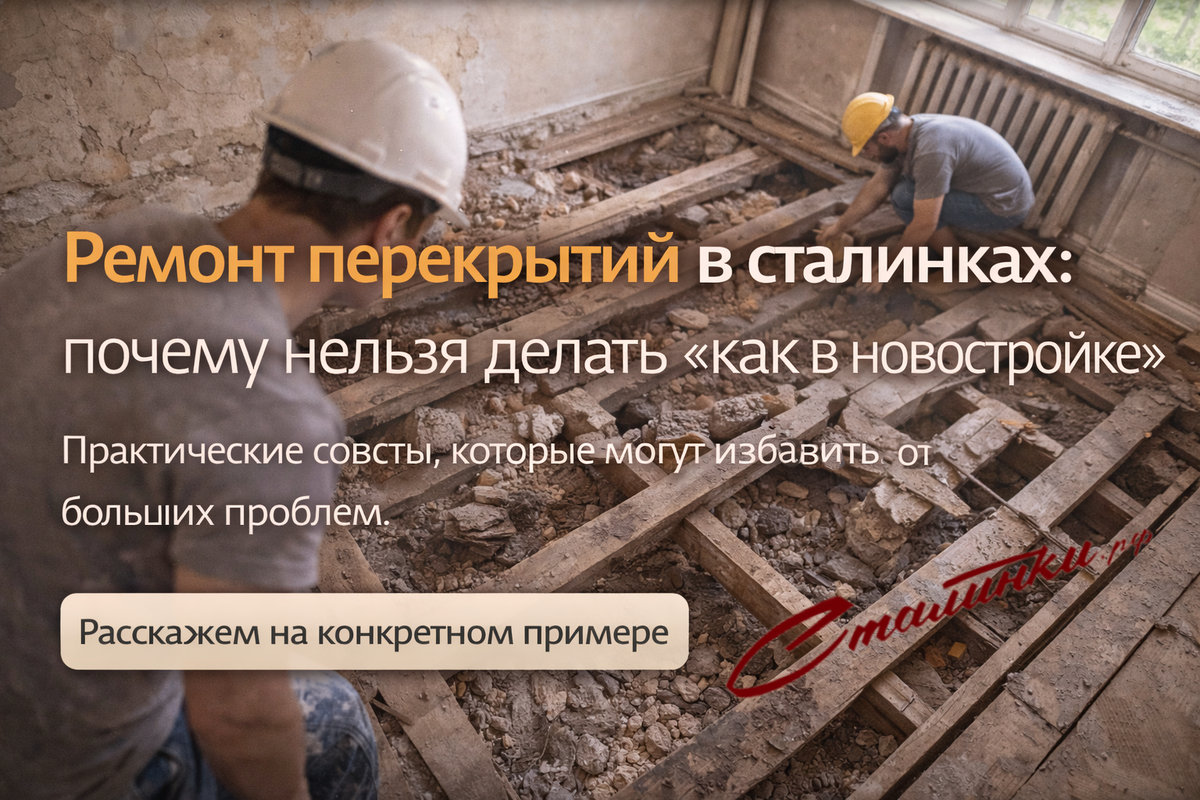 Ремонт перекрытий в сталинках - Сталинки.рф