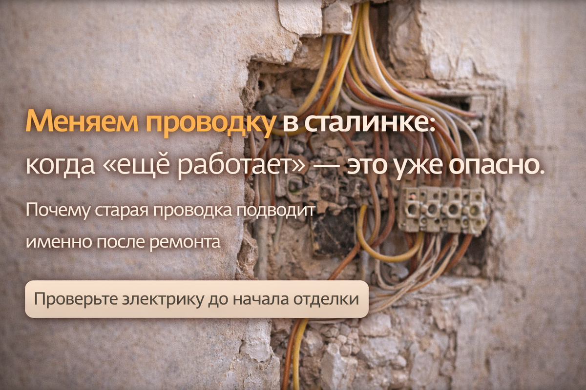 Проводка в сталинке - Сталинки.рф