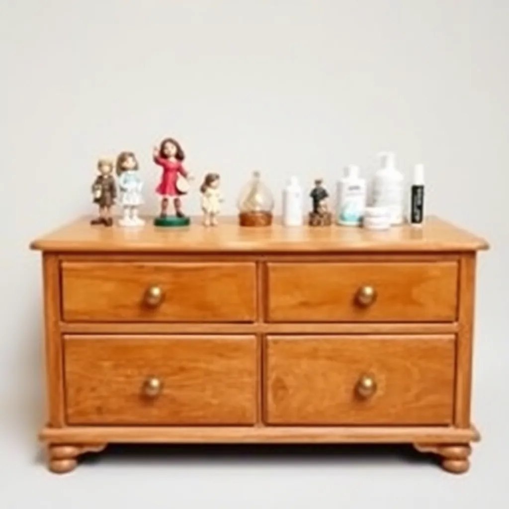 Чтобы протереть комод, нужно всё это убрать