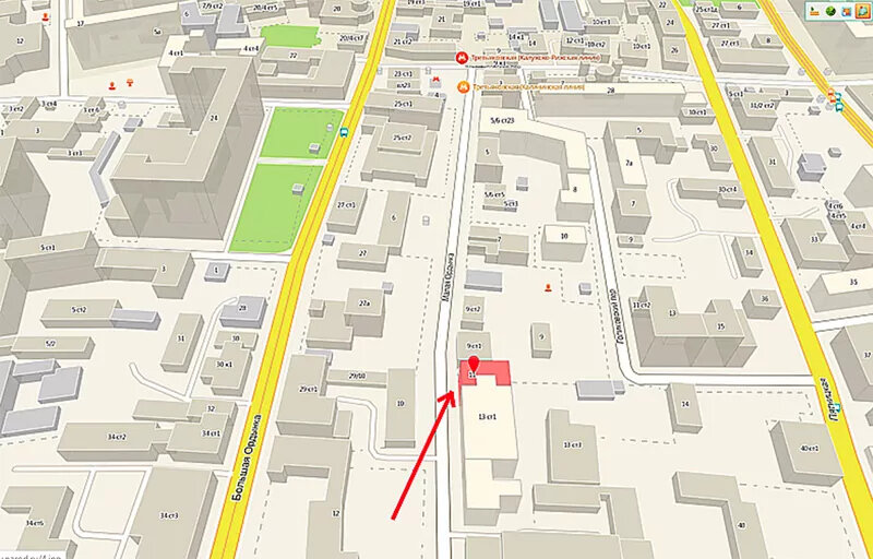 А вот и расположение дома на карте