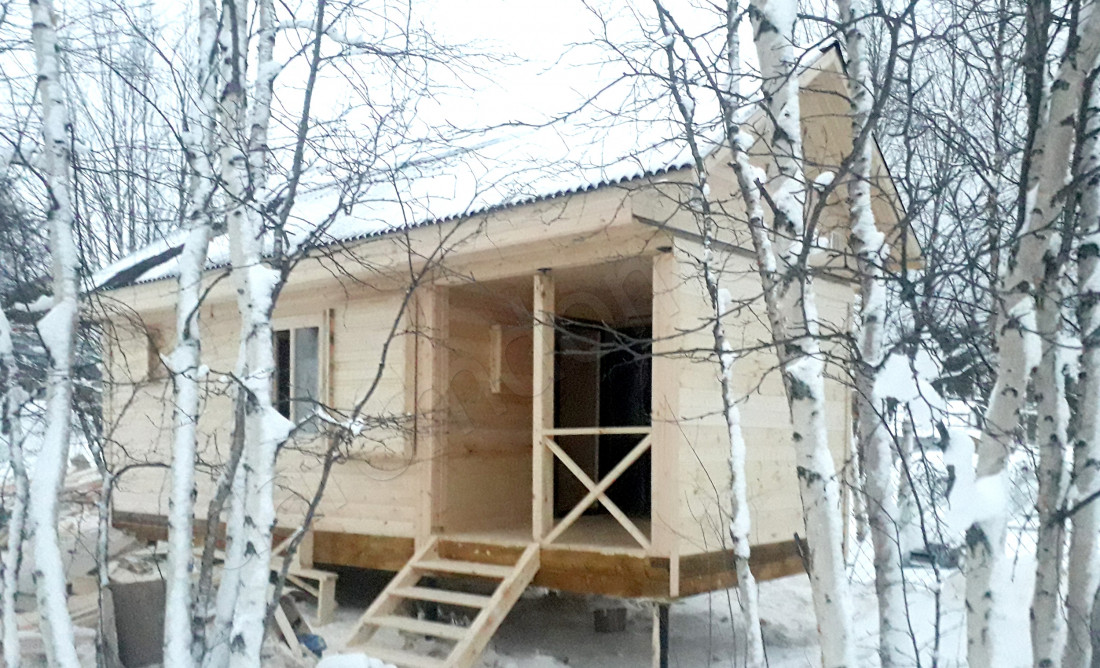 Небольшая банька в Мурманской области