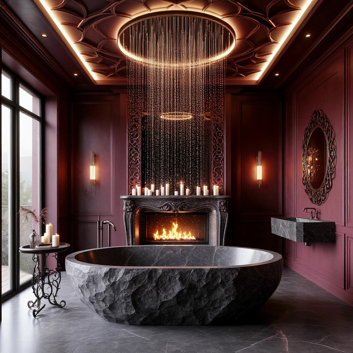 Интерьер ванной комнаты для Скорпиона. Дизайн интерьера студия Архикомфорт