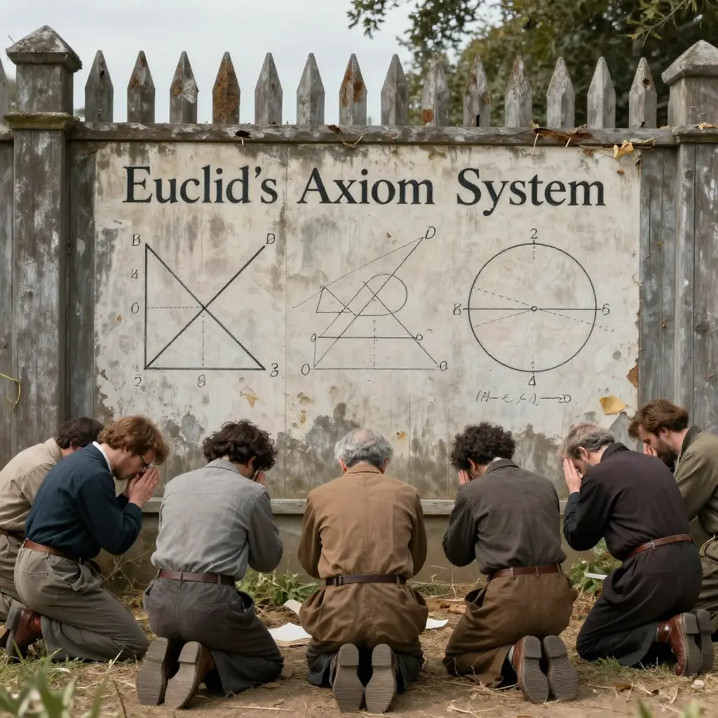 Геометрия Евклида. Сгенерировано ИИ