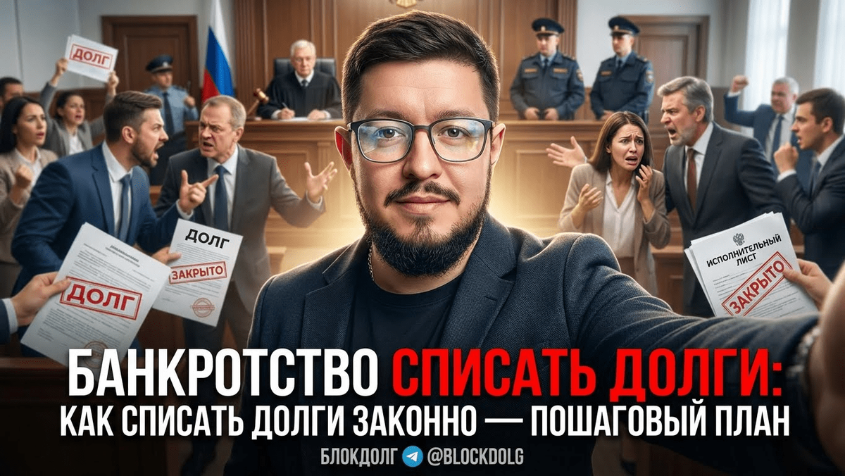    Законный способ списания долгов через банкротство Максим
