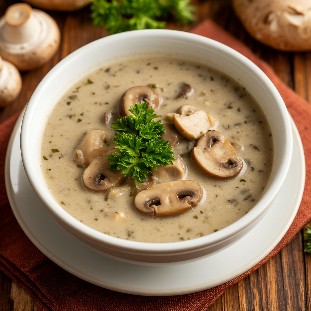 Суп-крем из шампиньонов 