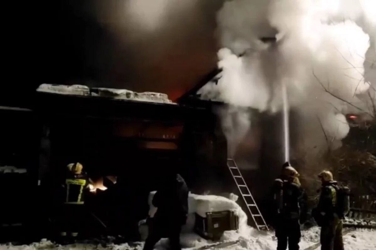    В сгоревшем деревянном доме в Ижевске нашли тело 74-летней женщины