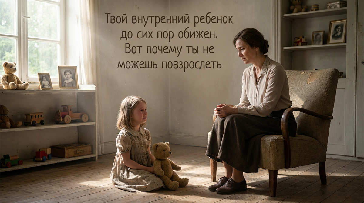 Твой внутренний ребенок до сих пор обижен. 