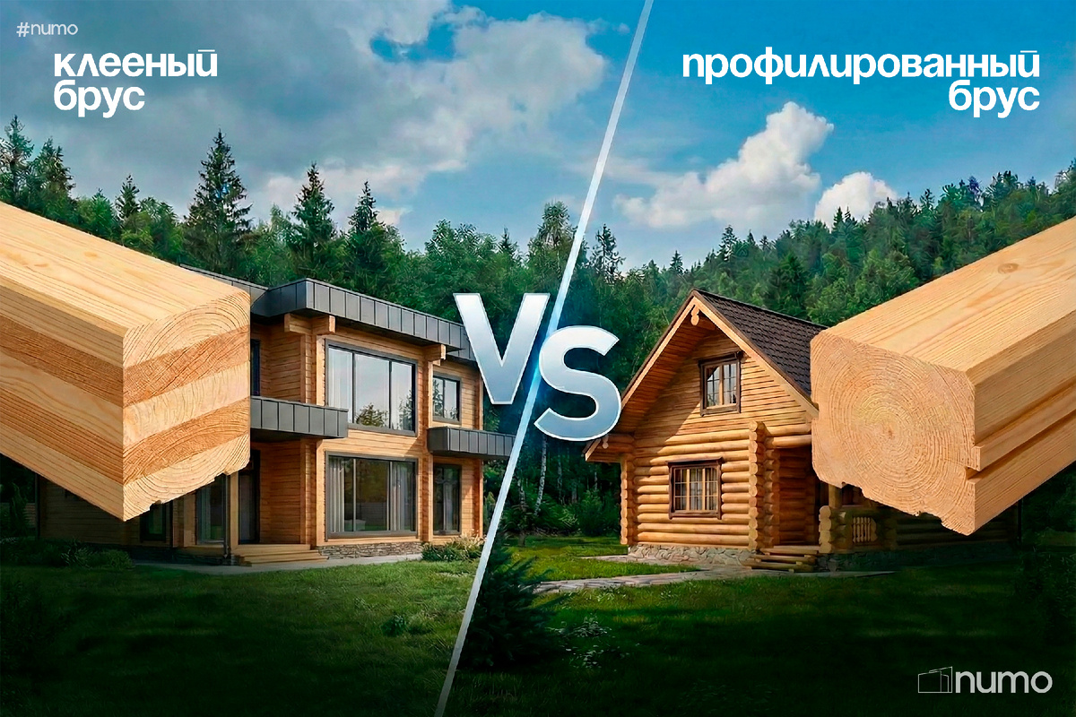 Сравнение клеёный брус vs профилированный брус 