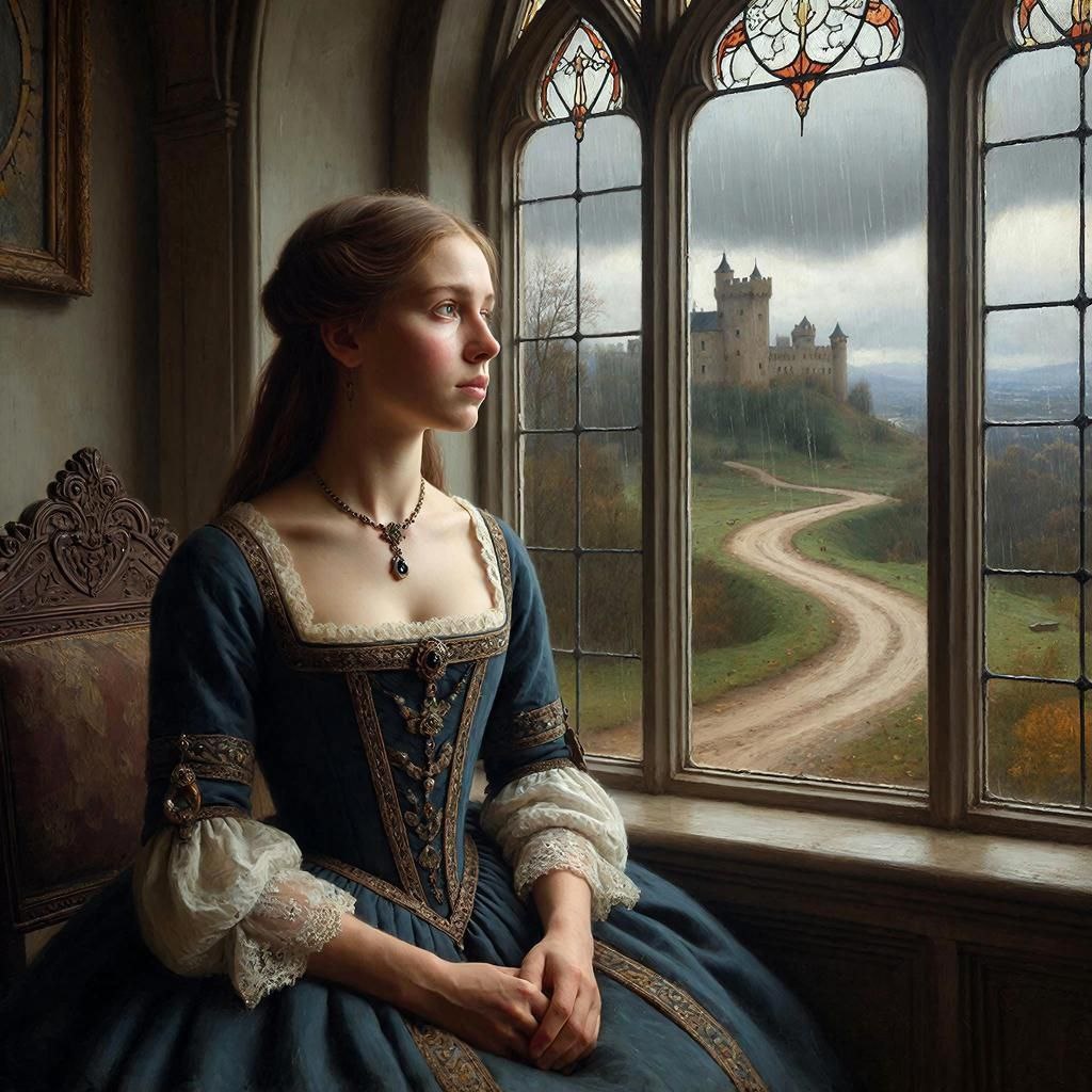 Дочь Великой княгини Московской  Зои Палеолог Елену выдали замуж  в Великое Литовское княжество  за Александра Яггелана - далеко от родины, от близких и любимых ей людей. Тому как не грустить  не потерять самообладания, выдержку и терпение, не сетовать на сложности: всему этому девушек высшего сословия обучали с самого детства