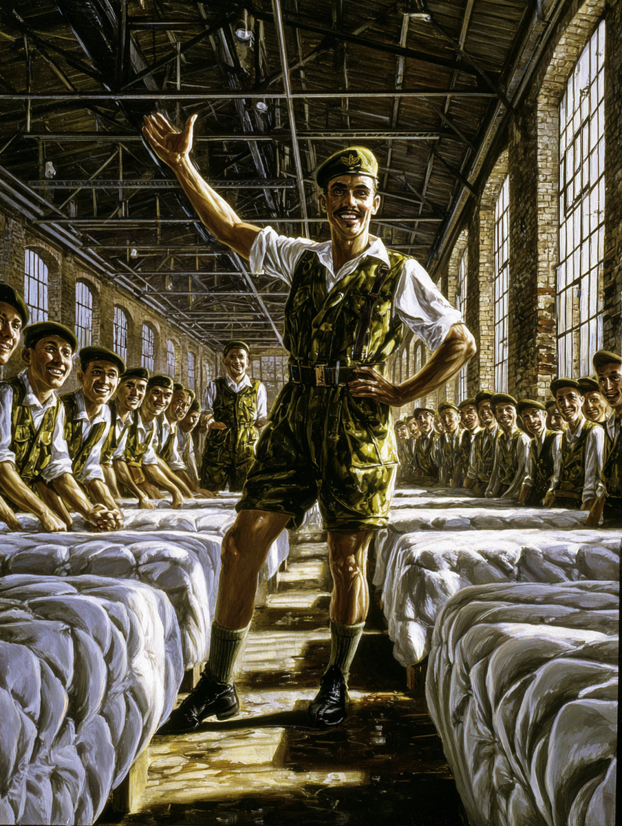 Наш прапорщик был черноусый красавец и танцевал для своих солдат не хуже самого Дона Хосе из балета Кармен. Иллюстрация создана описанием автора с помощью ии.