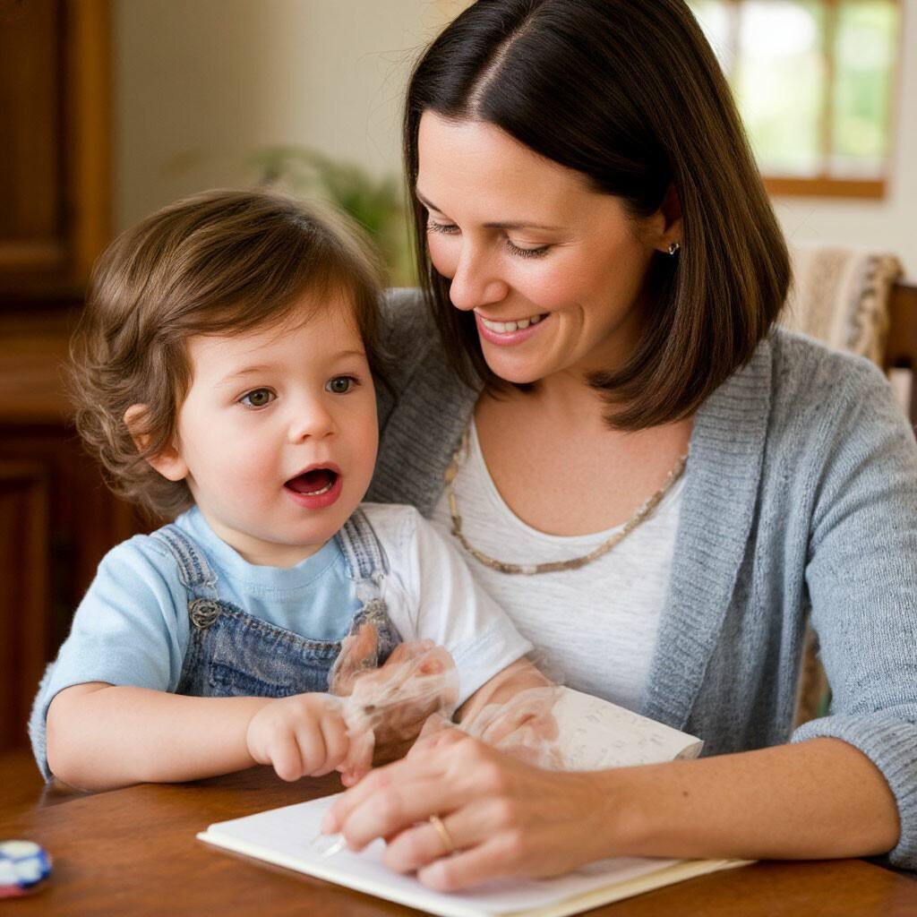 похвала очень важна для ребёнка, но не просто похвала, а напрвленная и конкретная. (картинка сгенерирована в приложении Шедеврум)