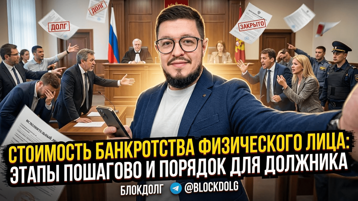    Этапы банкротства физического лица Максим