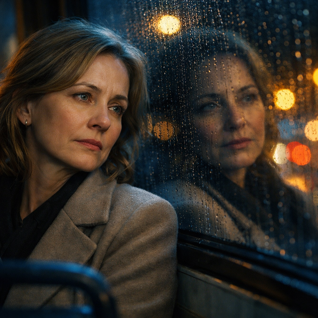 В отражении тёмного стекла ты видишь не уставшую женщину, а ту, кем могла бы стать